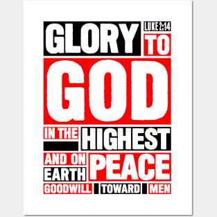 Luke 2:14 Glory to God in the Highest Posters and Art